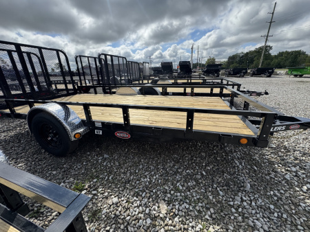 New 2026 PJ TRAILER UTILITY U7141 77X14 SA STRAIGHT DECK (GVW:7000) BLACK