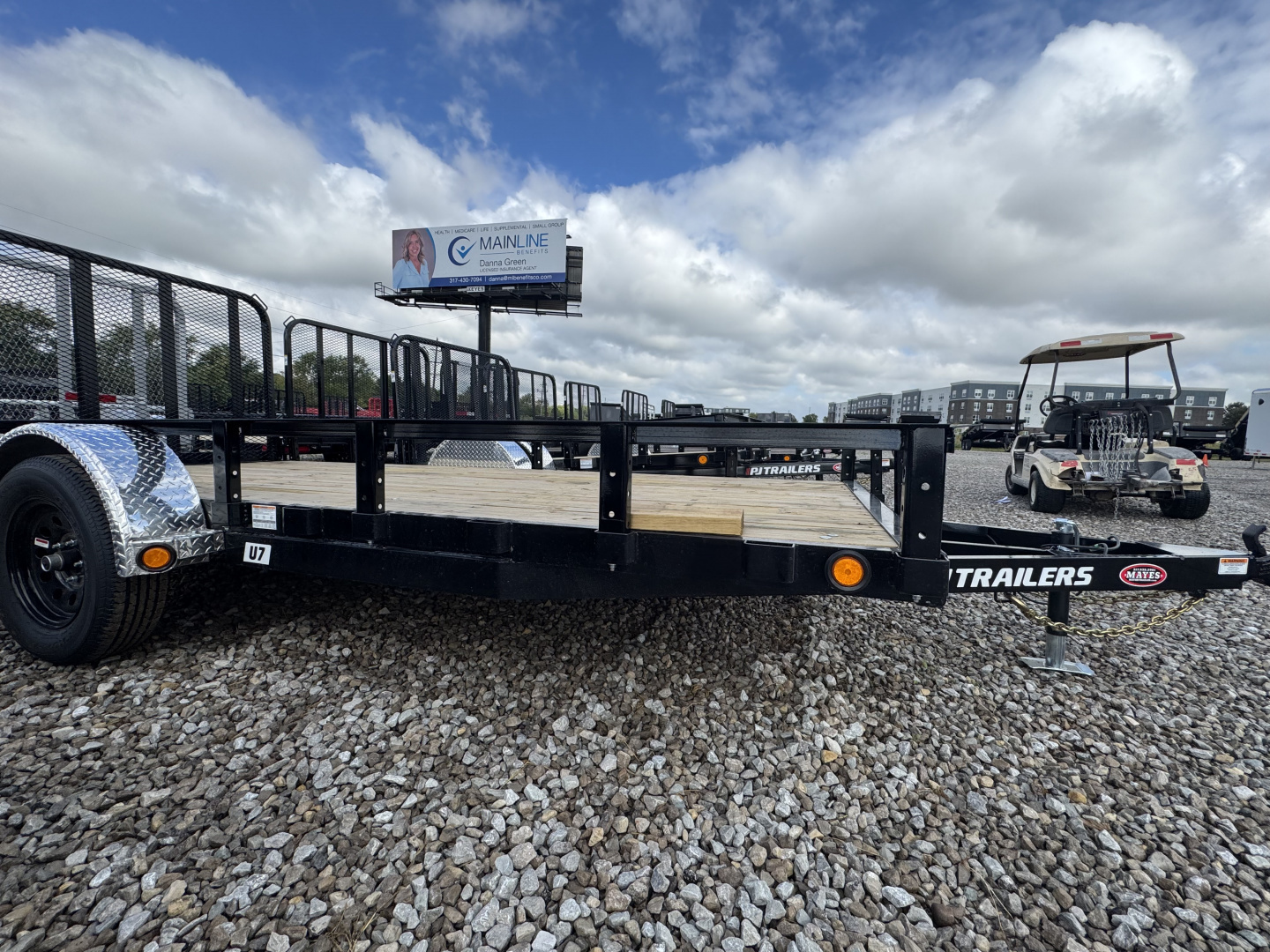 New 2026 PJ TRAILER UTILITY U7141 77X14 SA STRAIGHT DECK (GVW:7000) BLACK