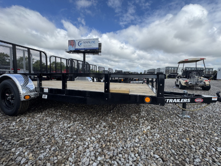 New 2026 PJ TRAILER UTILITY U7141 77X14 SA STRAIGHT DECK (GVW:7000) BLACK