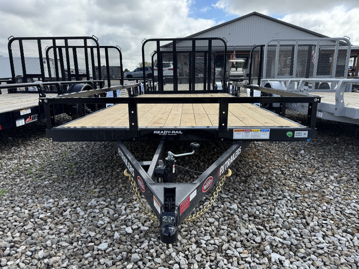 New 2026 PJ TRAILER UTILTIY U8141 83X14 SA STRAIGHT DECK (GVW:2995) BLACK