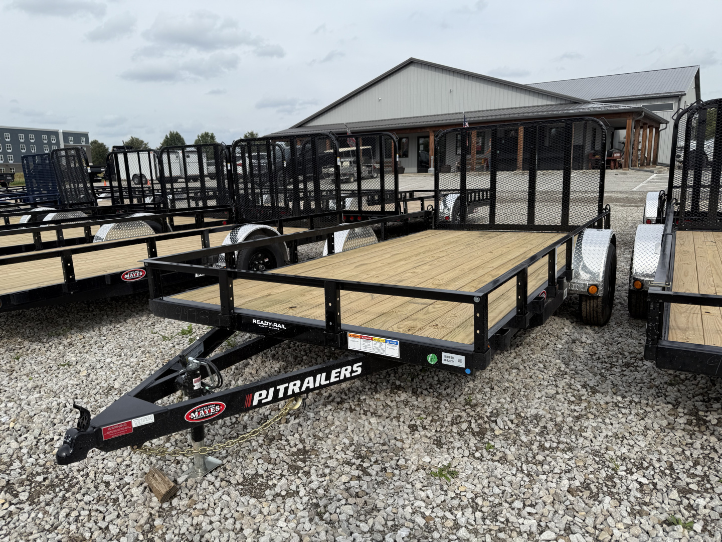 New 2026 PJ TRAILER UTILTIY U8141 83X14 SA STRAIGHT DECK (GVW:2995) BLACK