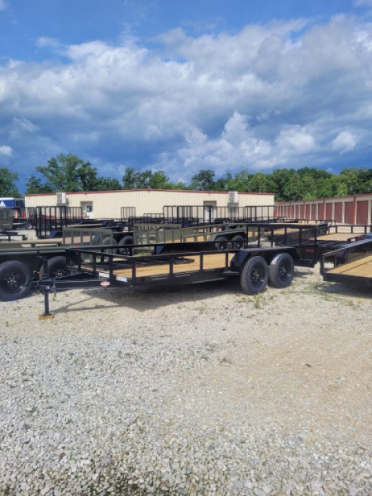 New 2026 MEB 77x16 TA, 2' dovetail with 30" gate, 3.5k axles Utility Trailer