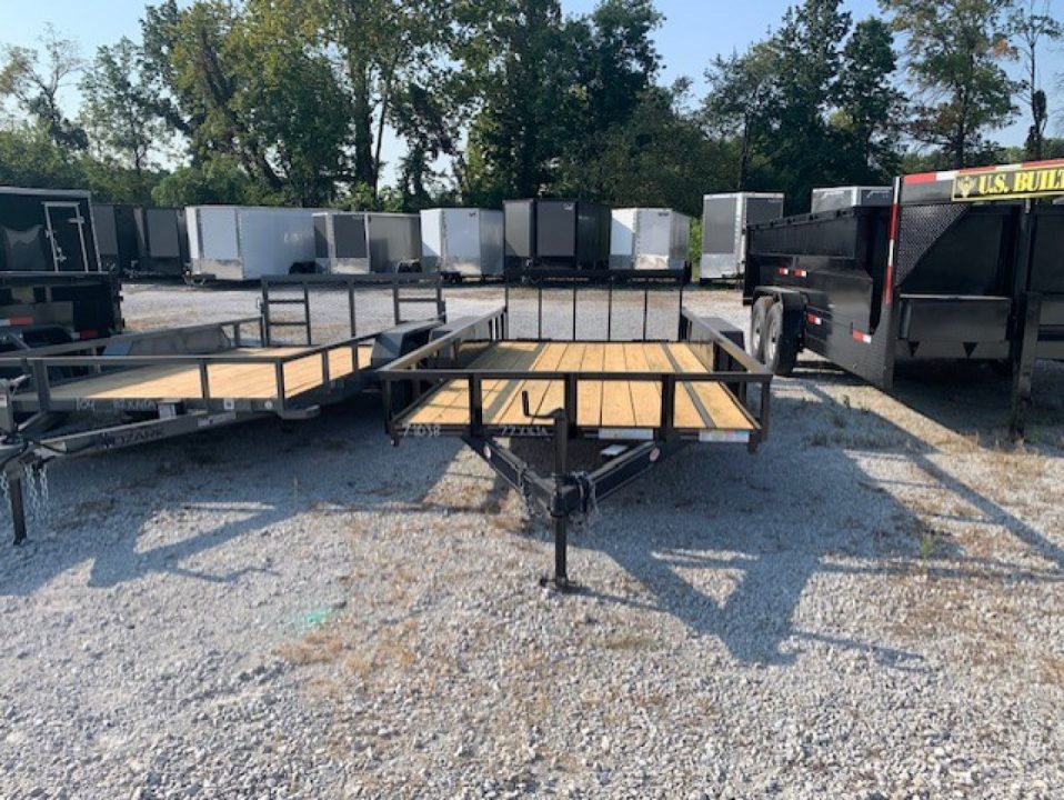 New 2026 MEB 77x16 TA, 2' dovetail with 30" gate, 3.5k axles Utility Trailer