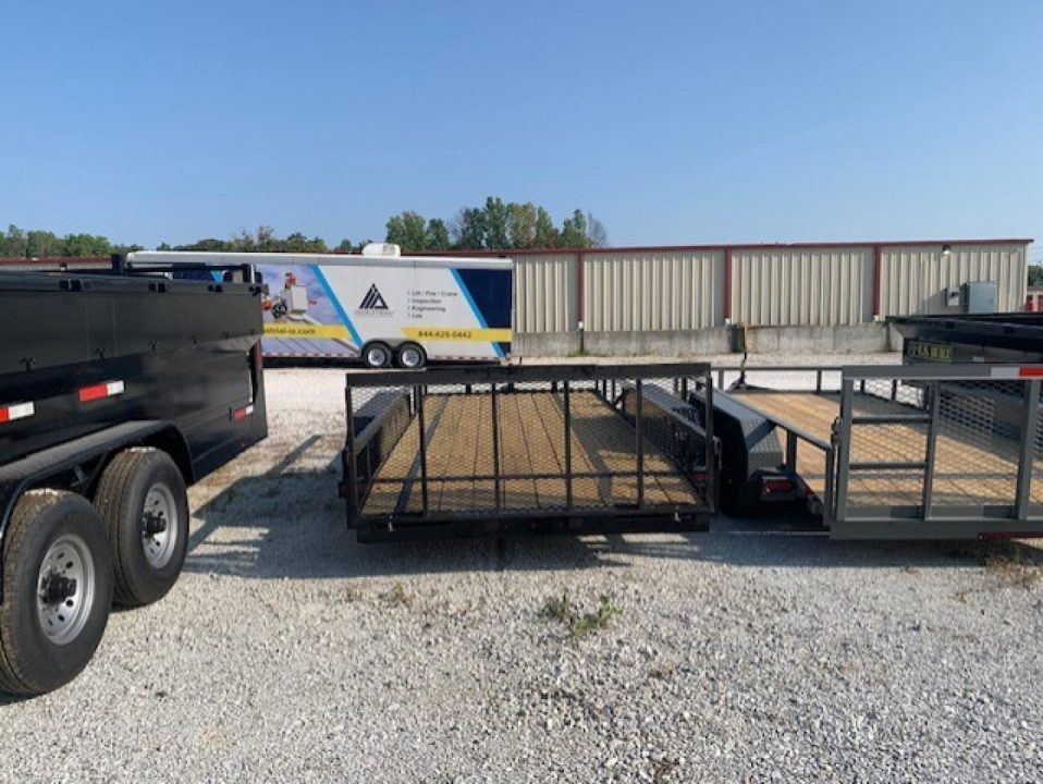 New 2026 MEB 77x16 TA, 2' dovetail with 30" gate, 3.5k axles Utility Trailer