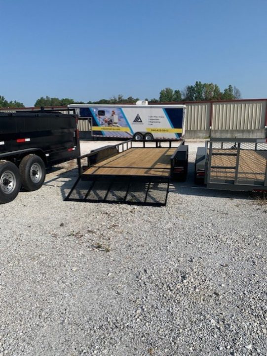 New 2026 MEB 77x16 TA, 2' dovetail with 30" gate, 3.5k axles Utility Trailer