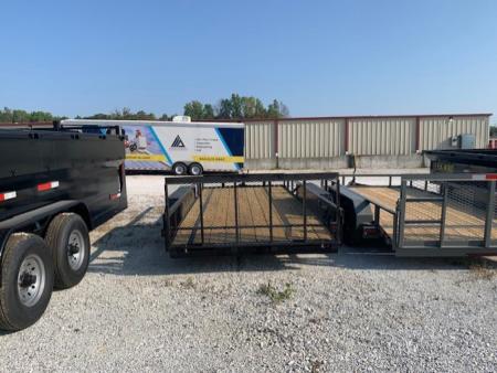 New 2026 MEB 77x16 TA, 2' dovetail with 30" gate, 3.5k axles Utility Trailer