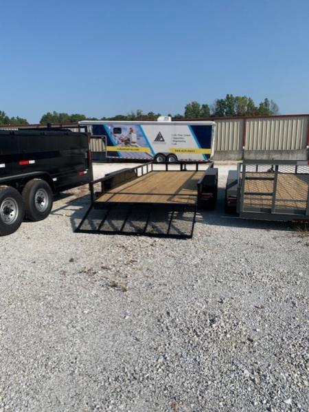 New 2026 MEB 77x16 TA, 2' dovetail with 30" gate, 3.5k axles Utility Trailer