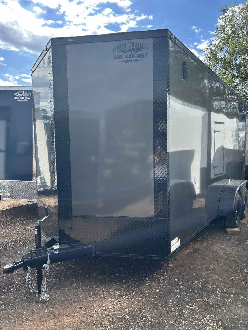 New 2025 FGT 7x16 Tandem Axle Cargo / Enclosed Trailer