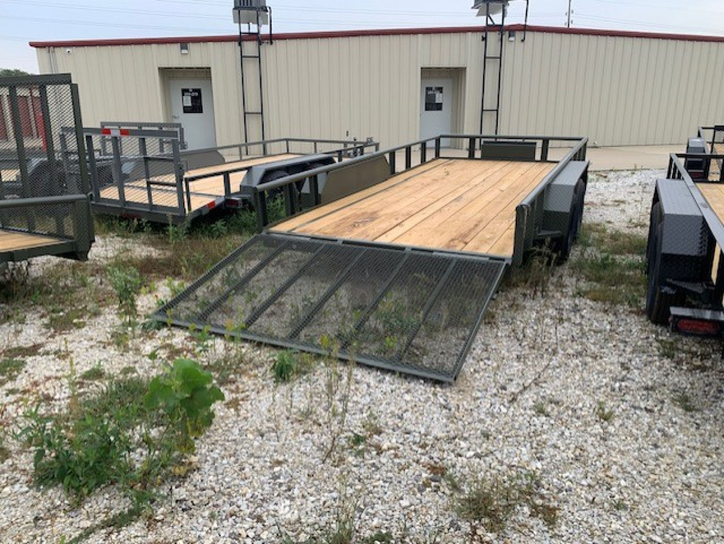 New 2025 MEB 83x16 TA Pipe Rail Utility Trailer, Straight deck with 48 ...