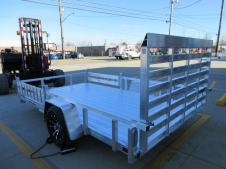 New 2026 Sport Haven 7'X12' DELUXE ALUMINUM W/ATV RAMP SIDES ATV Trailer