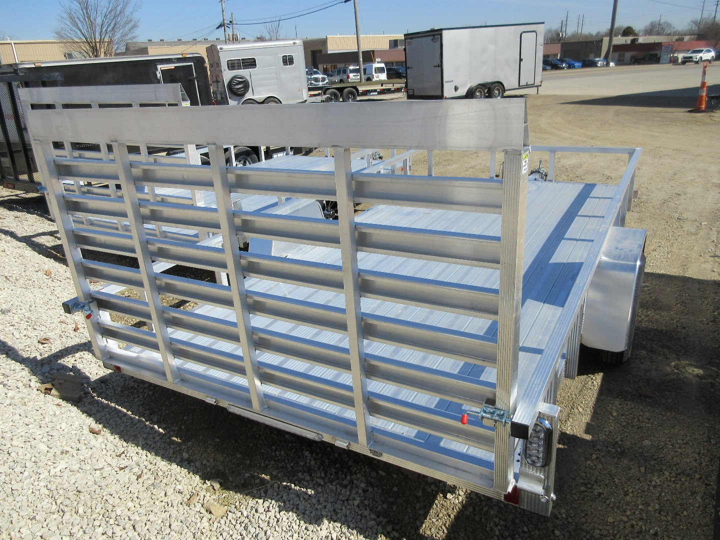 New 2026 Sport Haven 7X14 DELUXE ALUMINUM UTILYTY SINGLE AXLE Utility Trailer