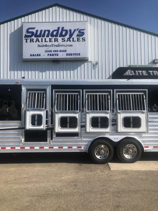 Used 2020 Elite 8413 4 Horse Sideload Trailer