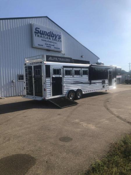 Used 2020 Elite 8413 4 Horse Sideload Trailer