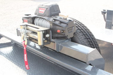 New 2026 Moritz 7' x 14' + 6' Low Pro - Hydraulic Power Tail - Equipment Trailer - 14000# GVW