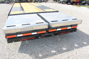 New 2026 Moritz FDGH DT 25' + 5' GOOSENECK Deckover Flatbed Trailer- Full Width Aluminum Ramps- 25900# GVW