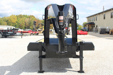New 2026 Moritz FDGH DT 25' + 5' GOOSENECK Deckover Flatbed Trailer- Full Width Aluminum Ramps- 25900# GVW