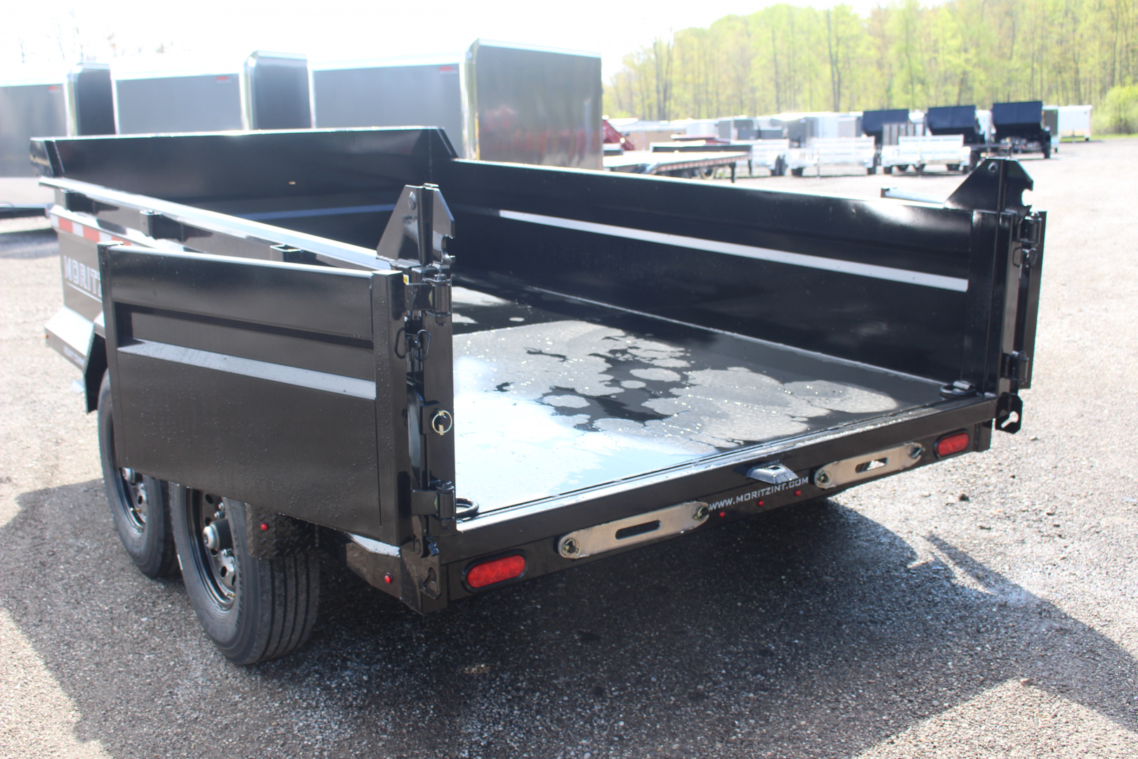 New 2026 Moritz 6' 10" x 12' Heavy Commercial DLH Series Dump Trailer - 14000# GVW