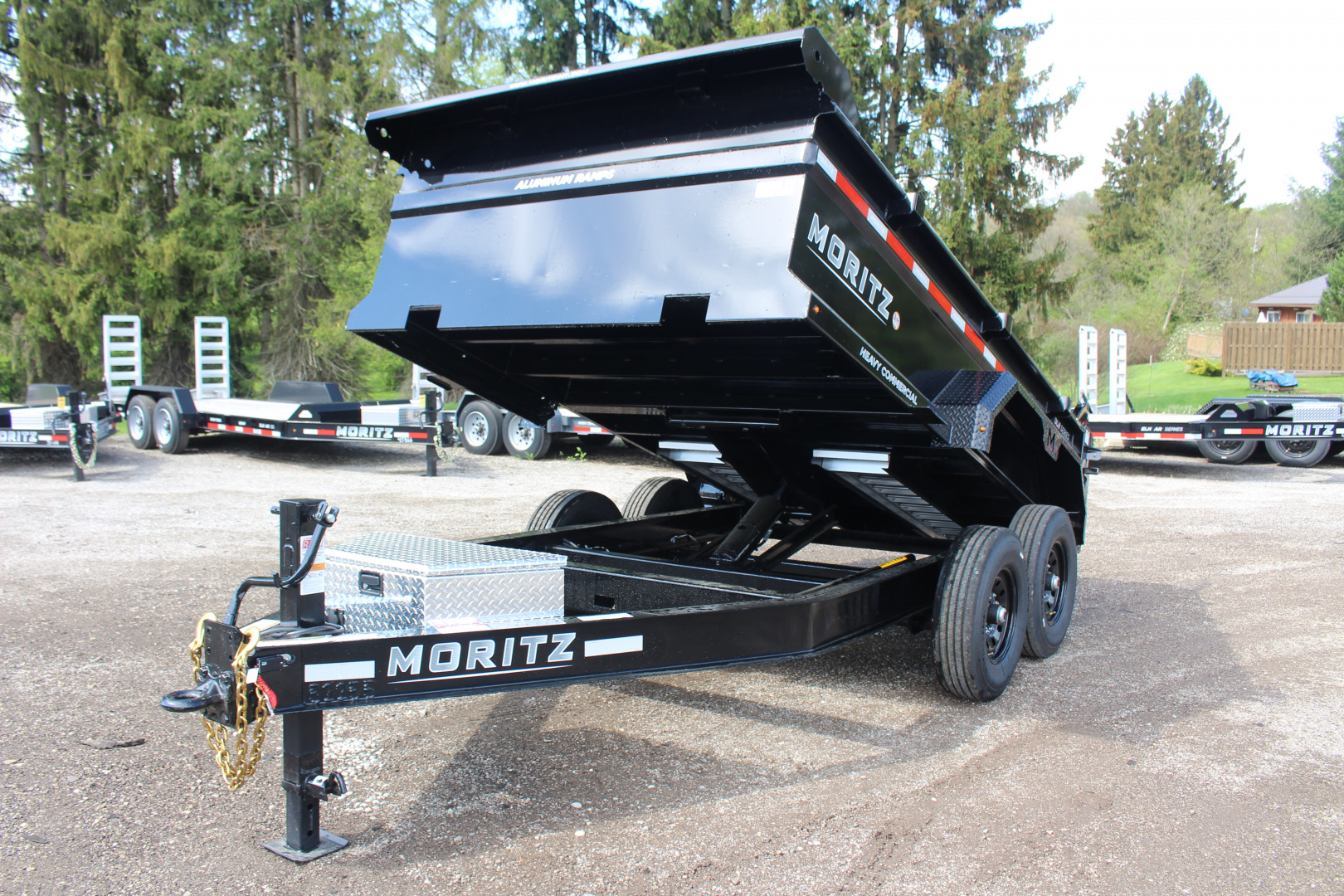 New 2026 Moritz 6' 10" x 12' Heavy Commercial DLH Series Dump Trailer - 14000# GVW