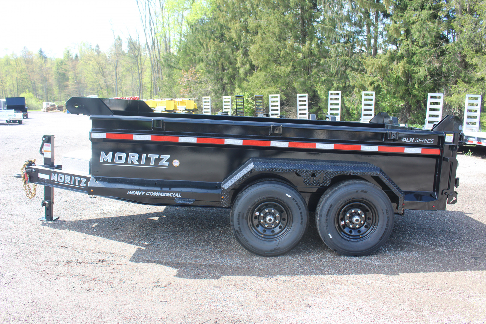 New 2026 Moritz 6' 10" x 12' Heavy Commercial DLH Series Dump Trailer - 14000# GVW