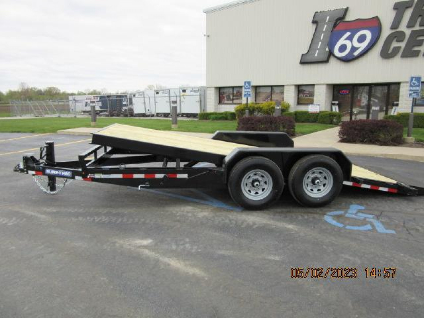 Used 2024 Sure-Trac 7 x 18 Tilt Bed Equipment Trailer  14K