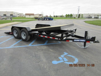 Used 2024 Sure-Trac 7 x 18 Tilt Bed Equipment Trailer  14K