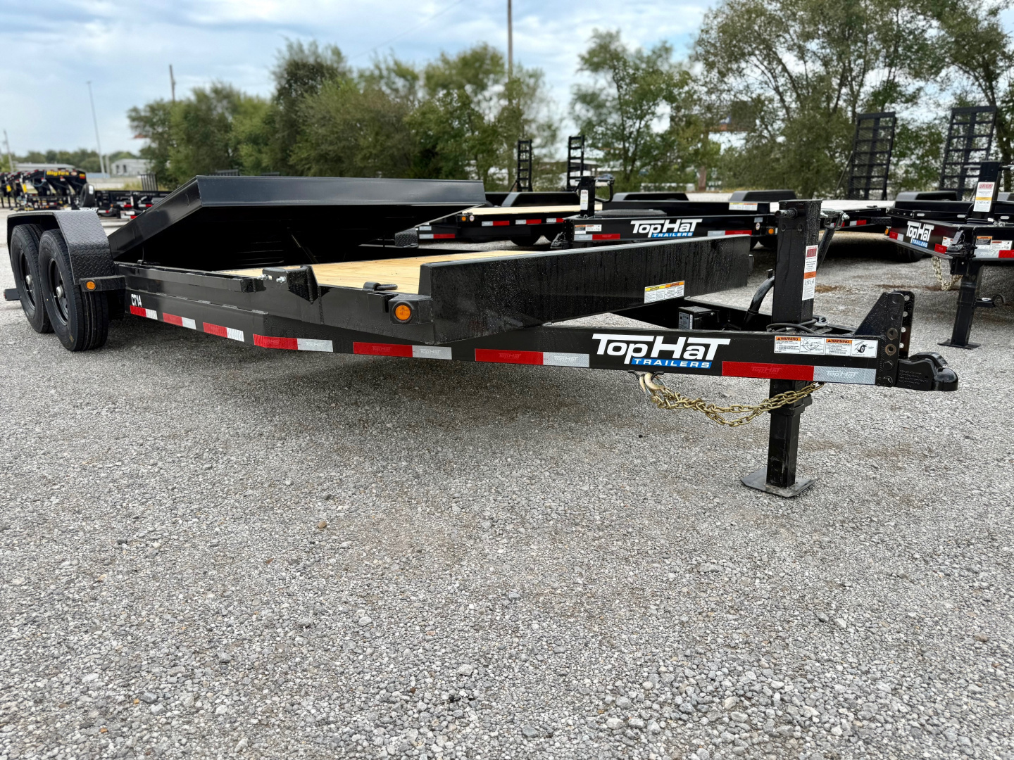 New 2026 Top Hat Trailers CT14-22x83 Tilt Trailer w/ 14 Ply Upg.
