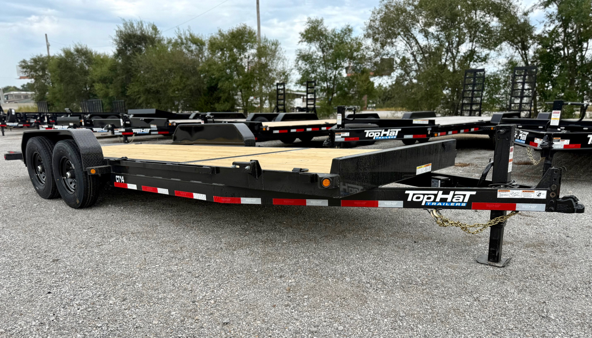 New 2026 Top Hat Trailers CT14-22x83 Tilt Trailer w/ 14 Ply Upg.