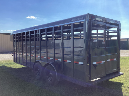 New 2026 S&S 20'x6'8"x6'6" Gooseneck Livestock Trailer, 14K GVWR