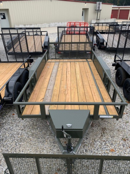 New 2025 MEB 83x14 TA Pipe Rail Utility Trailer, 2' dovetail with 30  gate, 35K axles