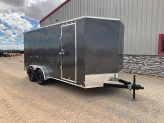 New 2026 Compass 7'x16' Enclosed Cargo Trailer - Indigo DLX