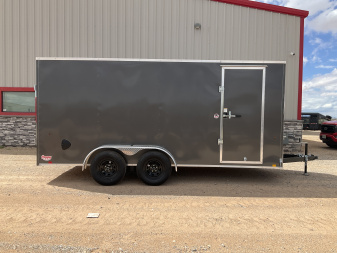 New 2026 Compass 7'x16' Enclosed Cargo Trailer - Indigo DLX