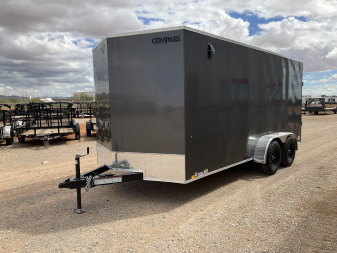 New 2026 Compass 7'x16' Enclosed Cargo Trailer - Indigo DLX