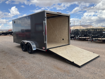 New 2026 Compass 7'x16' Enclosed Cargo Trailer - Indigo DLX