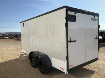 New 2026 Compass 7'x16' Enclosed Cargo Trailer - Indigo DLX
