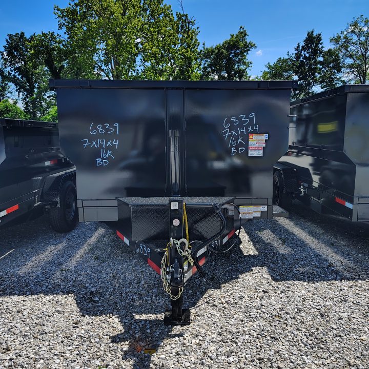 New 2026 Texas Pride/U.S Built Trailers 7x14x4 TA with 16k axles Dump Trailer