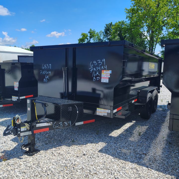 New 2026 Texas Pride/U.S Built Trailers 7x14x4 TA with 16k axles Dump Trailer