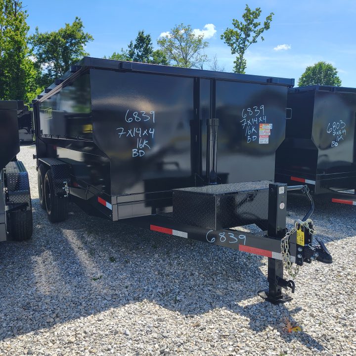 New 2026 Texas Pride/U.S Built Trailers 7x14x4 TA with 16k axles Dump Trailer