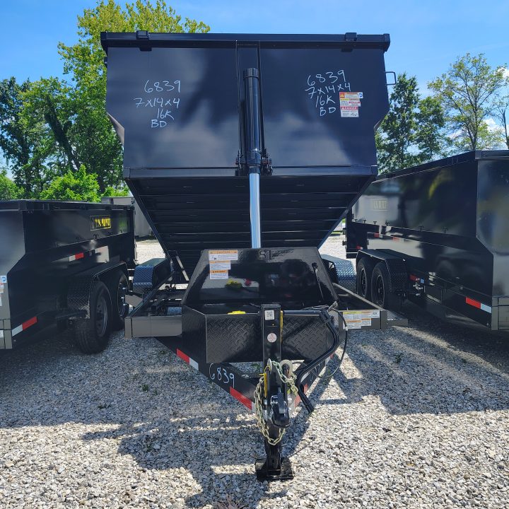 New 2026 Texas Pride/U.S Built Trailers 7x14x4 TA with 16k axles Dump Trailer