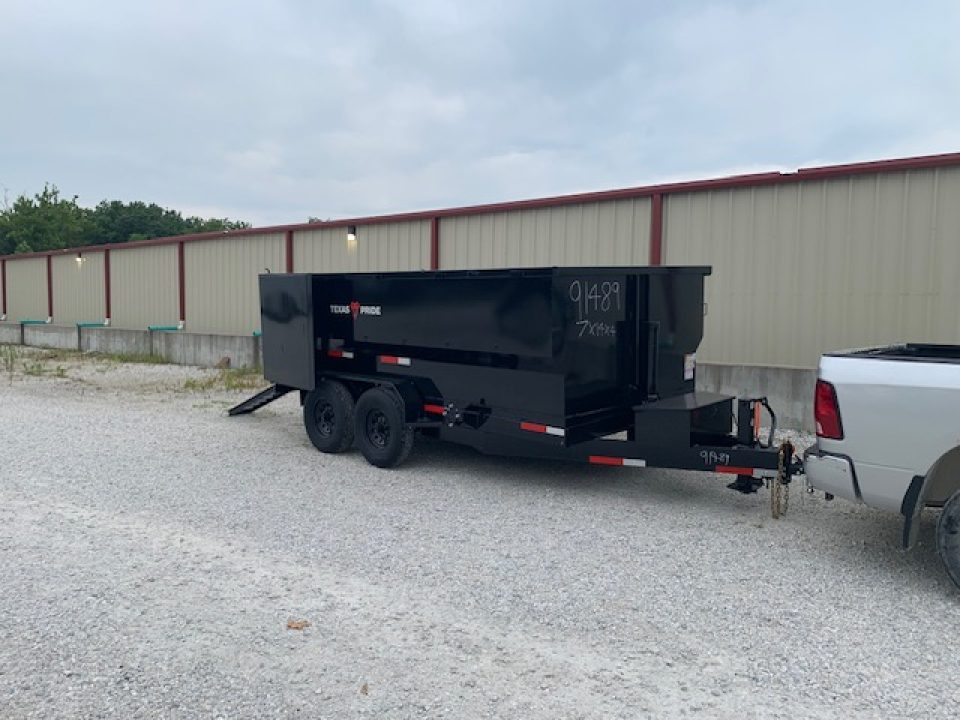 New 2026 Texas Pride Trailers 7x14x4 TA with 16k axles Dump Trailer