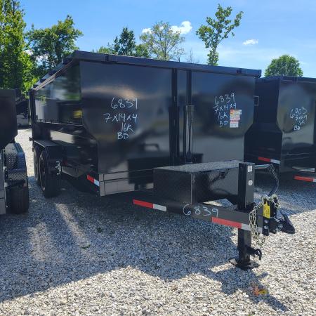 New 2026 Texas Pride/U.S Built Trailers 7x14x4 TA with 16k axles Dump Trailer