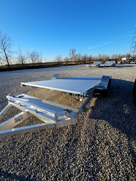 New 2026 Aluma 8218TILT 7K Torsion Car Hauler Tilt Trailer