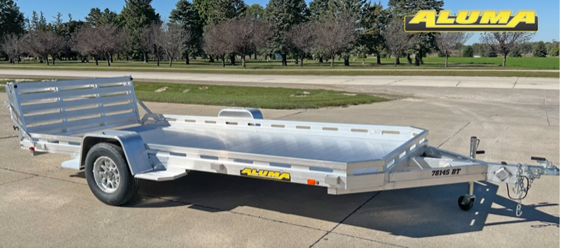 New 2026 Aluma 7814S-BT 3K Idler Utility Trailer