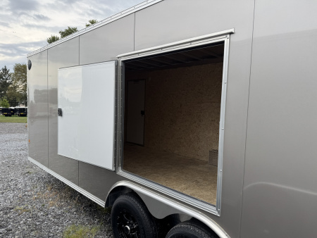 New 2026 E-Z Hauler 8.5x24 XLT Pro 10k Car Hauler Side Escape Door