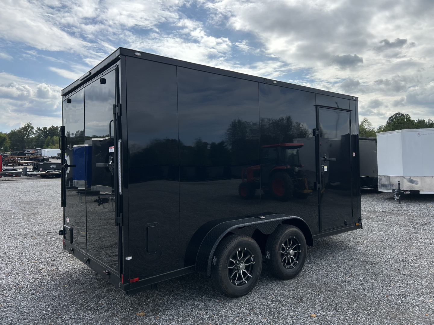 New 2026 Spartan 7'x14' 7k Enclosed Trailer *SCREWLESS POLYCORE BLKOUT*