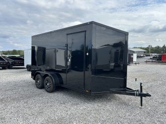 New 2026 Spartan 7'x14' 7k Enclosed Trailer *SCREWLESS POLYCORE BLKOUT*