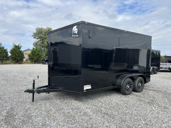 New 2026 Spartan 7'x14' 7k Enclosed Trailer *SCREWLESS POLYCORE BLKOUT*