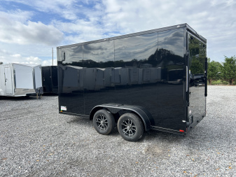 New 2026 Spartan 7'x14' 7k Enclosed Trailer *SCREWLESS POLYCORE BLKOUT*