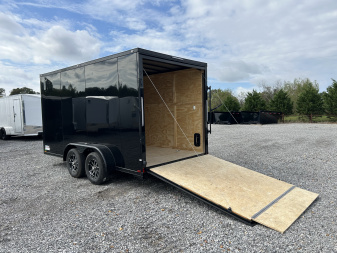 New 2026 Spartan 7'x14' 7k Enclosed Trailer *SCREWLESS POLYCORE BLKOUT*