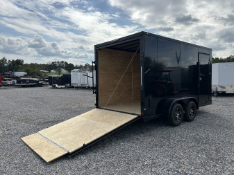 New 2026 Spartan 7'x14' 7k Enclosed Trailer *SCREWLESS POLYCORE BLKOUT*