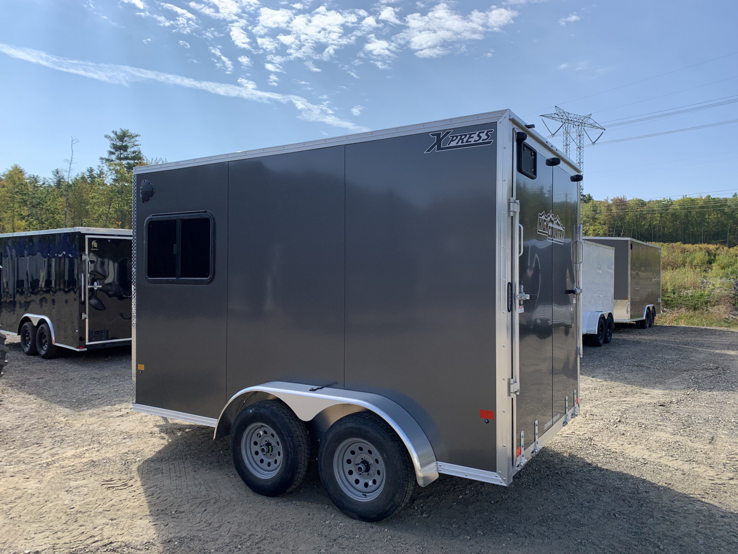 New 2026 High Country 7x12 + 2ft V-Nose/ Aluminum trailer / 7'interior /Adventure Package/ RV Window -7000GVW